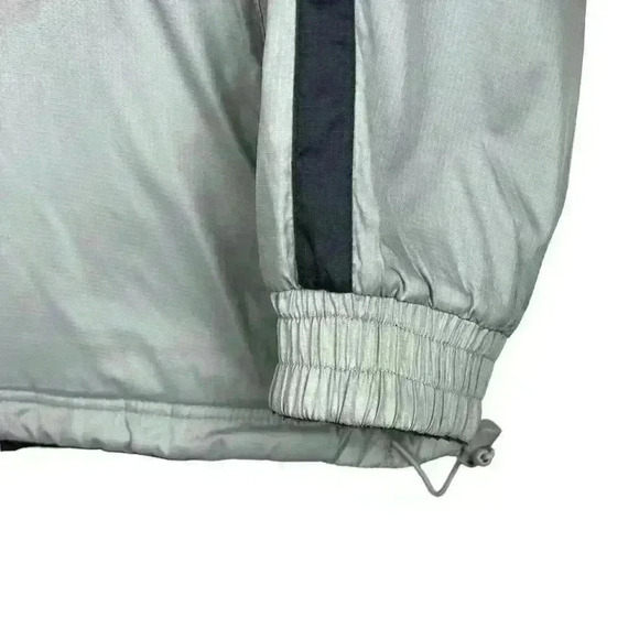 Southpole Men's Size XL Silver Gray Reversible Bomber‎ ZipUp Jacket Fleece - Picture 4 of 16